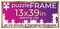 Bronze Wood Puzzle Frame Kit with Glue Sheets, Backing, UV Acrylic - Available in 20 Popular Sizes